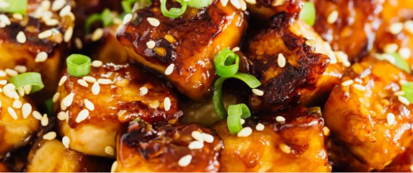 Pan-Fried Sesame Garlic Tofu